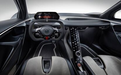 Interior del Lotus Evija.