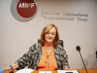 La presidenta de la Autoridad Fiscal (Airef), Cristina Herrero.