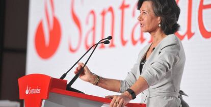 La presidenta del grupo Santander, Ana Bot&iacute;n. EFE