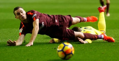 Vermaelen, en el partido ante el Villarreal.