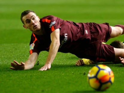 Vermaelen, en el partido ante el Villarreal.