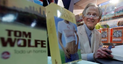 Tom Wolfe, en la Feria del Libro de Buenos Aires en 2008.