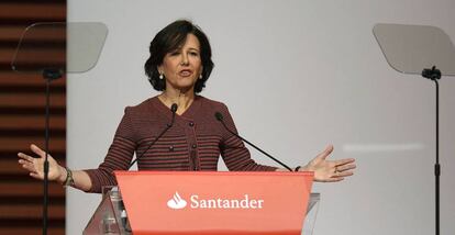 La presidenta del Banco Santander, Ana Botín.