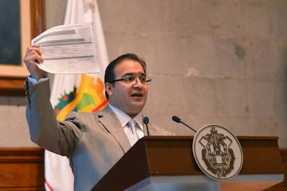 El gobernador de Veracruz, Javier Duarte, el pasado 27 de julio.