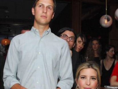 Jared Kushner junto a su esposa, Ivanka Trump.