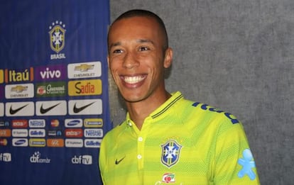 Miranda, en Estambul, antes del duelo entre Brasil y Turquía.