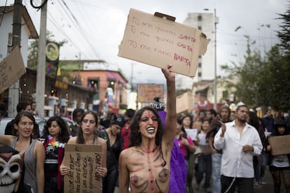 La Marcha de las Putas se llama así en respuesta a las declaraciones que hizo en 2011 el policía canadiense Michael Sanguinetti quien dijo que las mujeres deben evitar vestirse como putas, para no ser víctimas de la violencia sexual.