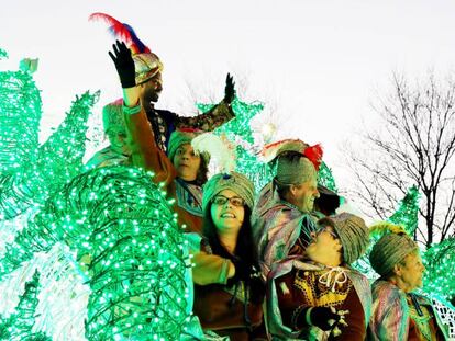 Una carroza de la cabalgata de reyes de 2017.