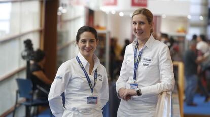 Elena Arzak y Clare Smyth, en el congreso gastronómico de San Sebastián.