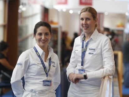 Elena Arzak y Clare Smyth, en el congreso gastronómico de San Sebastián.