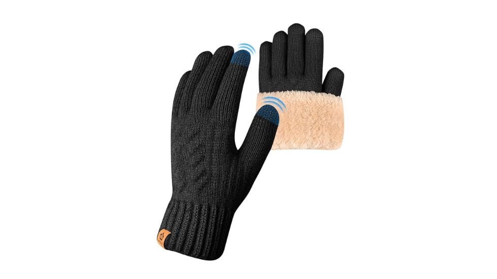 Guantes térmicos con forro polar.