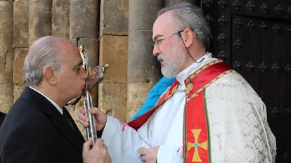 Jorge Fernández Díaz, exministro del Interior, en Fitero (Navarra) en el año 2015.