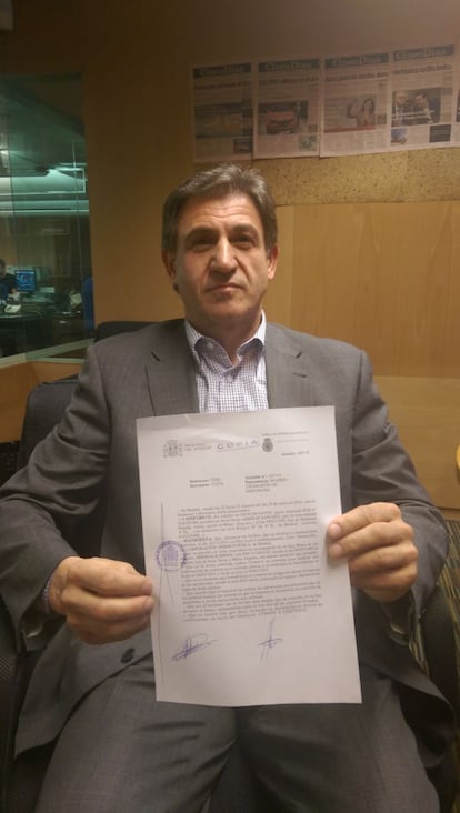 Jesús Arribas, con la denuncia presentada contra Corporación Dermoestética.