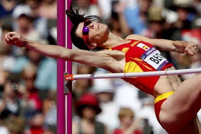 Ruth Beitia provided one of very few high points for Spanish athletics in London.