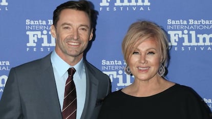 Hugh Jackman y Deborra-Lee Furness, en Santa Barbara en noviembre de 2018.