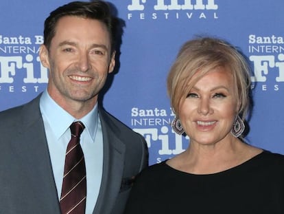 Hugh Jackman y Deborra-Lee Furness, en Santa Barbara en noviembre de 2018.