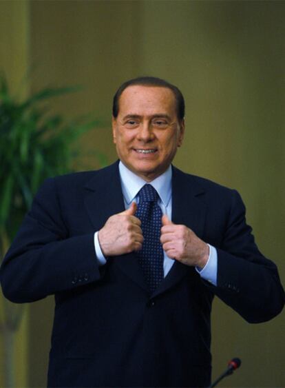 Silvio Berlusconi, durante una rueda de prensa en Egipto en mayo.