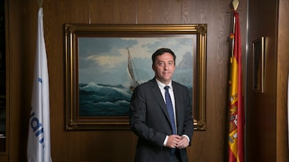 Ricardo Domínguez, presidente de Navantia, en su despacho.