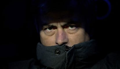 Mourinho at the Bernab&eacute;u.