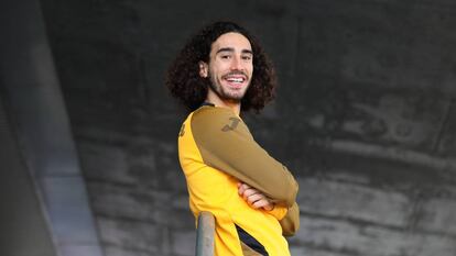 Marc Cucurella en el estadio del Getafe.