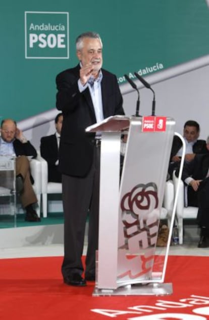 El presidente de la Junta de Andalucía, Jose Antonio Griñán, en el comité director del PSOE regional el pasado 30 de noviembre.