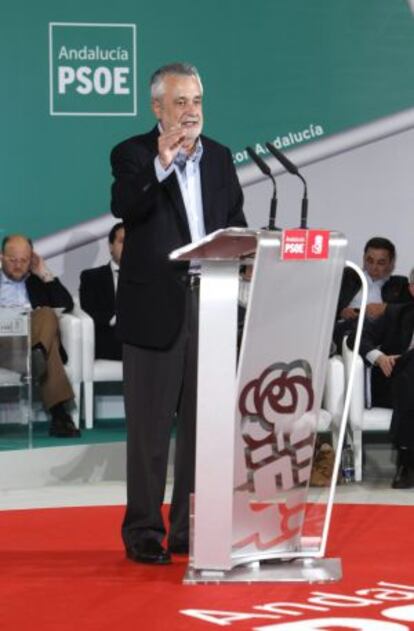 El presidente de la Junta de Andalucía, Jose Antonio Griñán, en el comité director del PSOE regional el pasado 30 de noviembre.