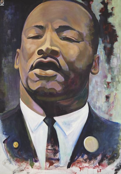Retrato de Martin Luther King, de Reginald A. Gammon (1968).