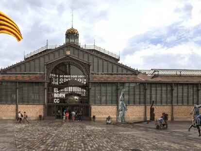 Proposta per a l'exterior del Born en el marc de l'exposició sobre memòria i espai urbà.