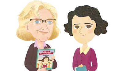 Manuela Carmena escribe ‘Clara Campoamor’, una biografía en formato álbum ilustrado.