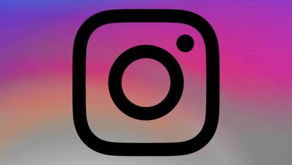 Logo negro Instagram