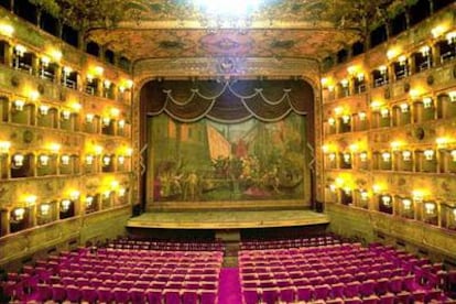 El interior del teatro de La Fenice, en Venecia.