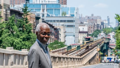 El filósofo Souleymane Bachir Diagne en Nueva York, el pasado 2 de julio.