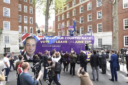 El líder del eurófobo Partido por la Independencia del Reino Unido (UKIP), Nigel Farage.