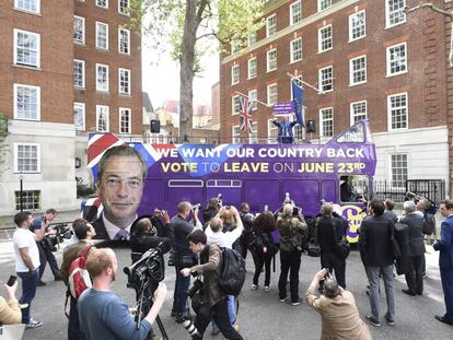 El líder del eurófobo Partido por la Independencia del Reino Unido (UKIP), Nigel Farage.