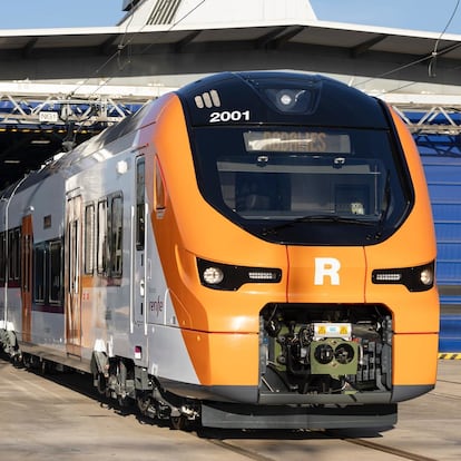 Uno de los trenes de Alstom para el servicio Rodalies de Renfe.
