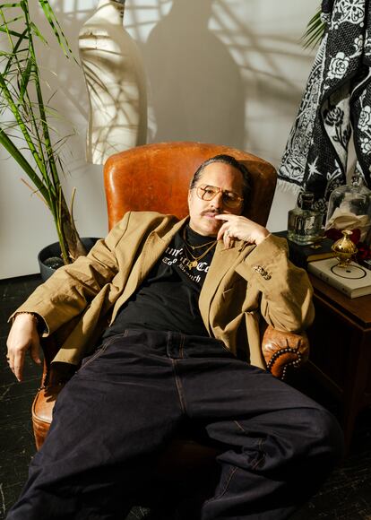 Designer Willy Chavarria in his studio in New York City on April 30, 2024.