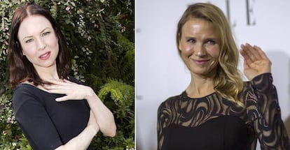 Renée Zellweger, en 2004 y 2014.