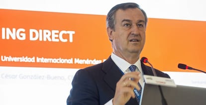 El consejero delegado de ING, César Gónzalez-Bueno.