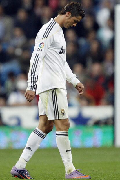 Cristiano Ronaldo durante el partido del sábado.