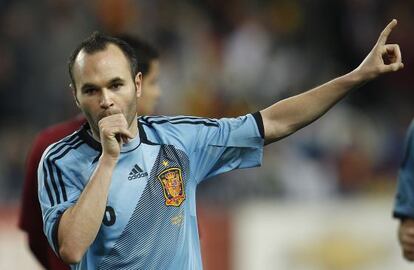 Andrés Iniesta’s daughter arrived exactly nine months after his World Cup-winning goal.