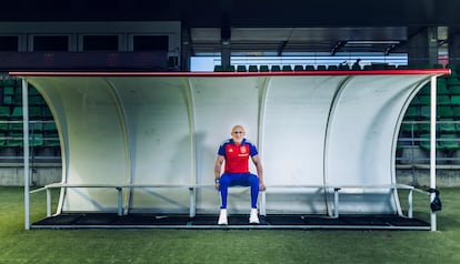 Luis de la Fuente, en la Ciudad del Fútbol de Las Rozas