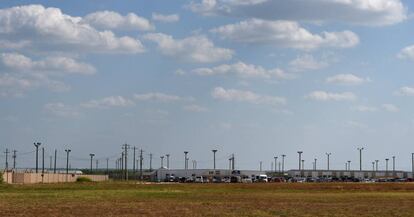 El centro de detención de inmigrantes en Dilley, Texas