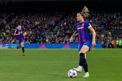 Alexia Putellas, durante el partido en el Camp Nou.