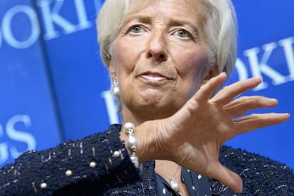 La directora gerente del Fondo Monetario Internacional, Christine Lagarde, en una imagen de este mes.