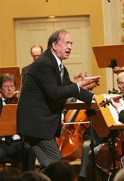 Nikolaus Harnoncourt, en el concierto ofrecido en Salzburgo.