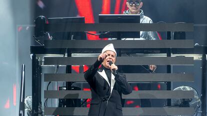 El grupo Pet Shop Boys actúa en el festival de música Primavera Sound, en el Parc del Fòrum. Lorena Sopêna / Europa Press