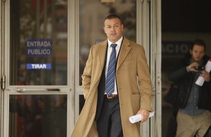 El empresario Miguel Ángel Flores, tras declarar ante el juez en noviembre.