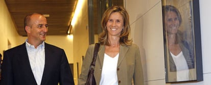 La ministra de Ciencia e Innovación, junto a su mentor político, el ministro de Industria, Turismo y Comercio, Miguel Sebastián.