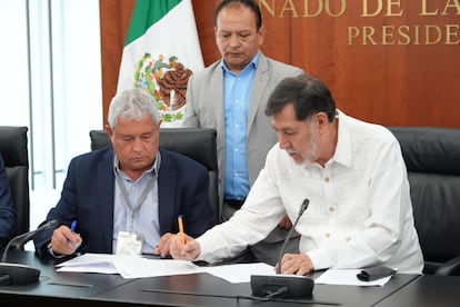 Carlos Velásquez y Gerardo Fernández Noroña