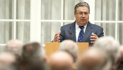 El ministro del Interior, Juan Ignacio Zoido, en una acto en Sevilla la pasada semana.